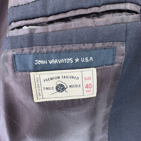 JOHN VARVATOS Mens‎ 40R 2-Button Brown Sports Coat Single Needle Premium Tailor - Picture 12 of 12